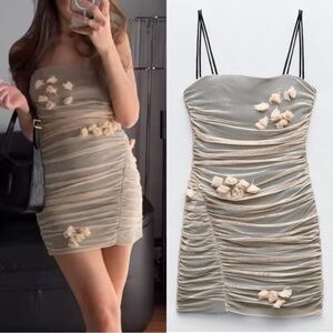 Zara Floral Tulle Dress